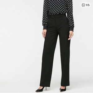 NWT J.Crew Black High Rise Straight Leg Dress Pants Size 16